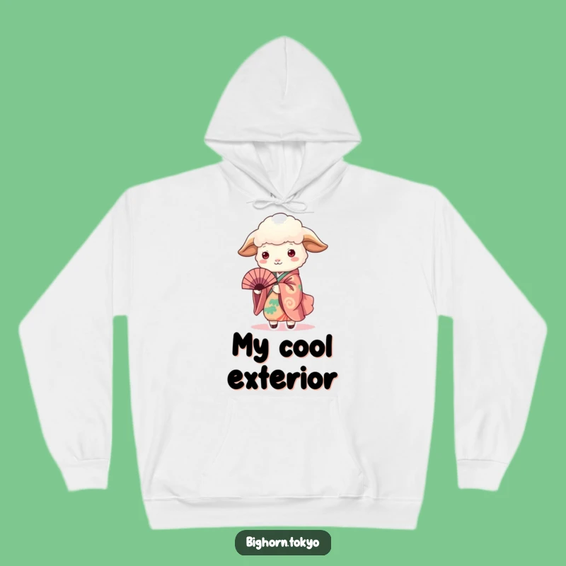 Cozy Funny Sheep in Kimono Holding Fan Hoodie: Ultimate Comfort and Funny Gift