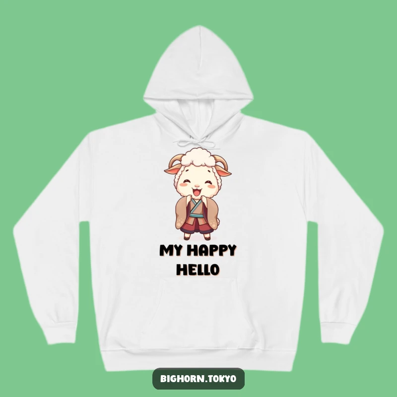 Cozy Funny Sheep Kimono Bow Hoodie: Stay Warm and Cheerful with This Funny Gift