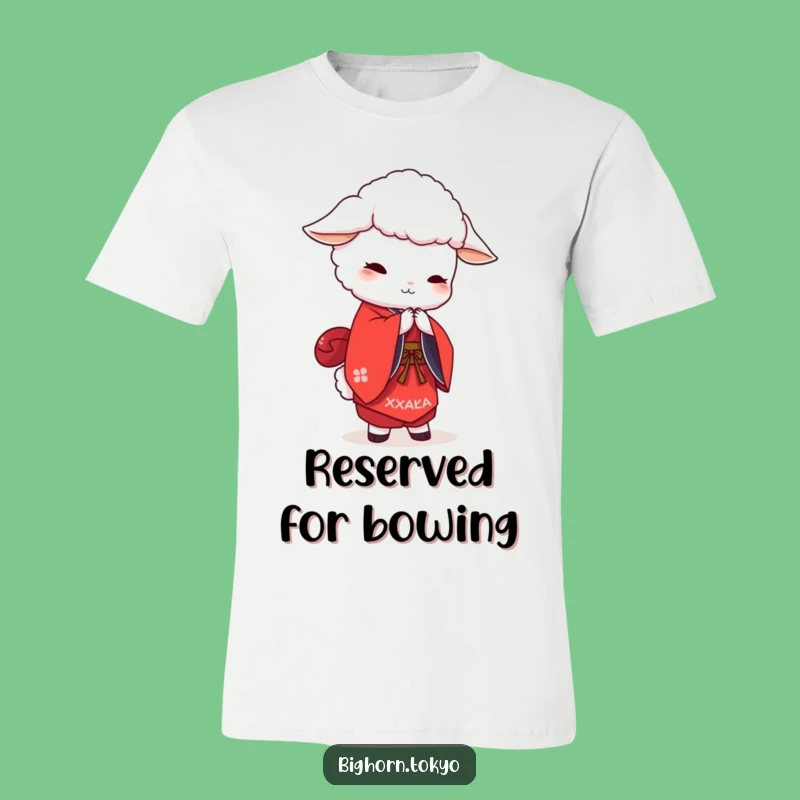 Funny White Sheep Kimono T-Shirt: Embrace Graceful Humor in Style