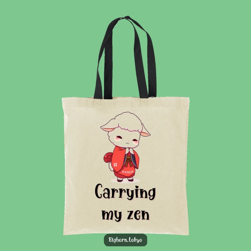 Funny White Sheep Kimono Tote Bag: Carry Your Laughs in Style